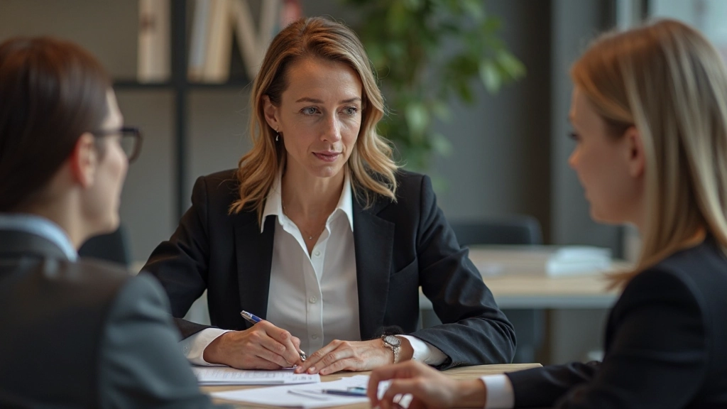 Professionele coach die werknemers begeleidt in prestatieverbeteringssessie